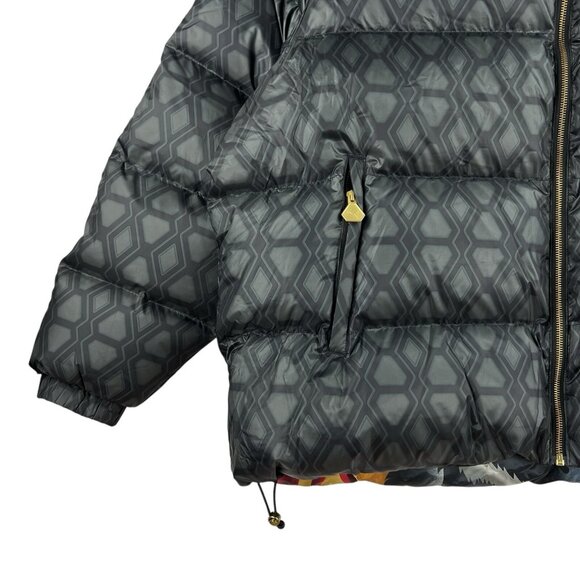 NWT Puma x Dapper Dan Men Black Grey Reversible Duck Down Puffer Jacket Size XL - Picture 9 of 16